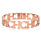 Hollow CH Stainless Steel Bracelets B2336
