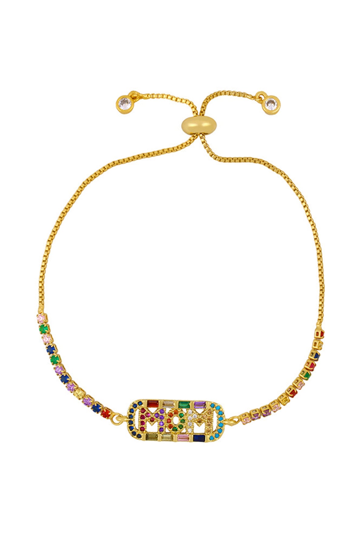 Letter Zircon Chains Bracelets B2352