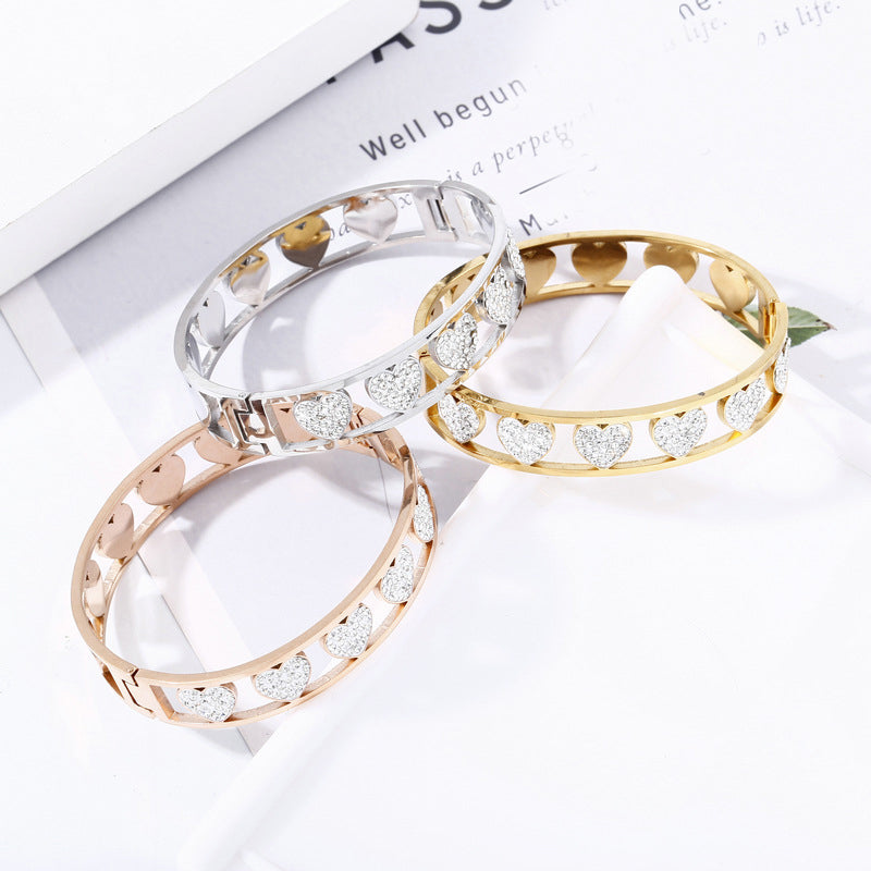 Heart Stainless Steel Bracelets B2376