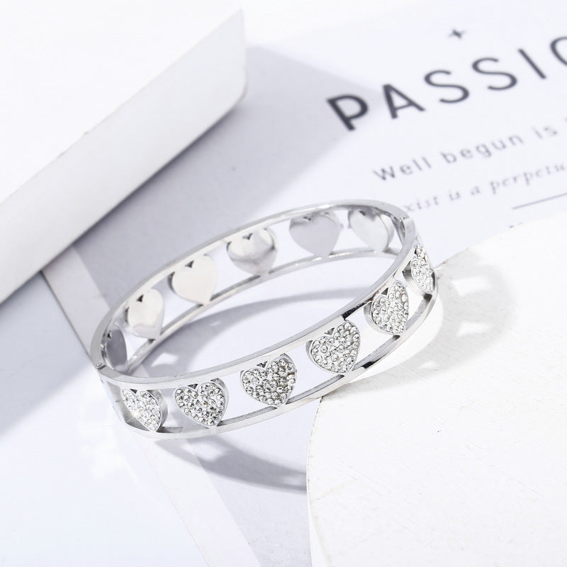 Heart Stainless Steel Bracelets B2376