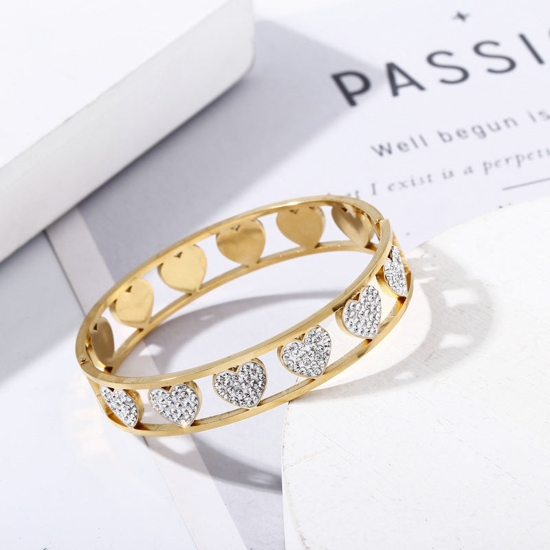 Heart Stainless Steel Bracelets B2376