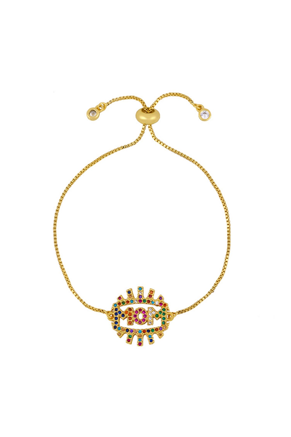 Mom Zircon Chains Bracelets B2398
