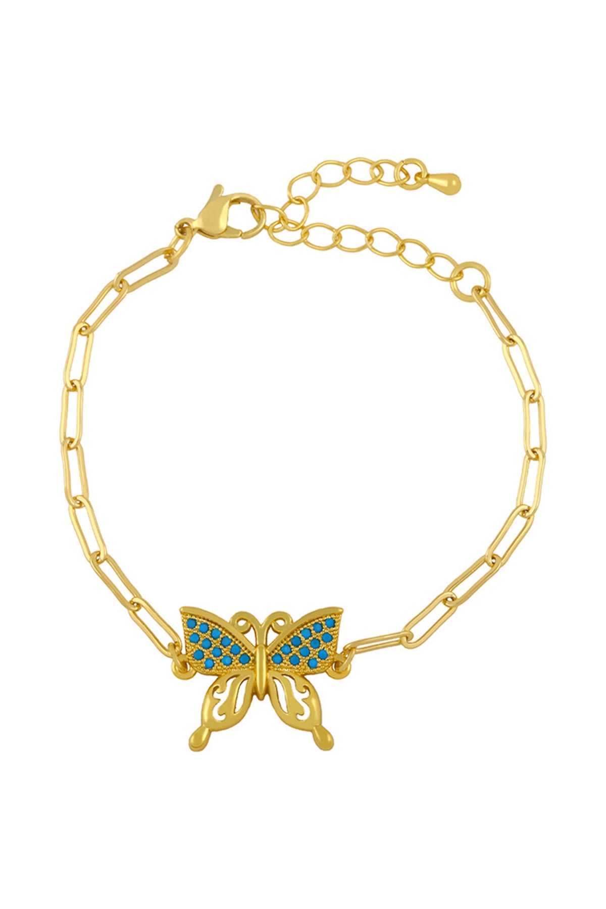 Butterfly Zircon Chains Bracelets B2405
