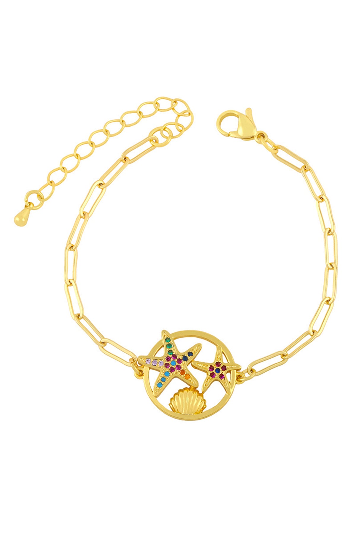 Pendant Zircon Chains Bracelets B2413