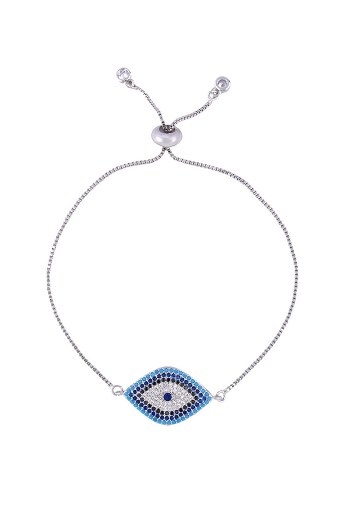 Against Evil Eye Zircon Chains Bracelets B2460