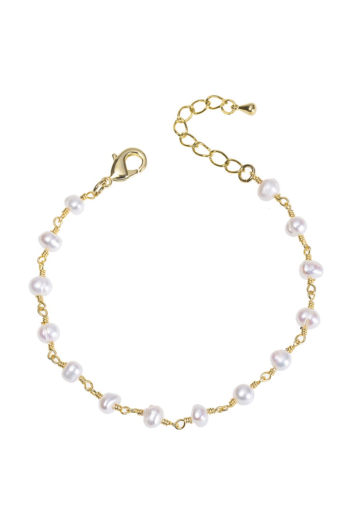 Fresh Water Pearl Chain Bracelet B2485