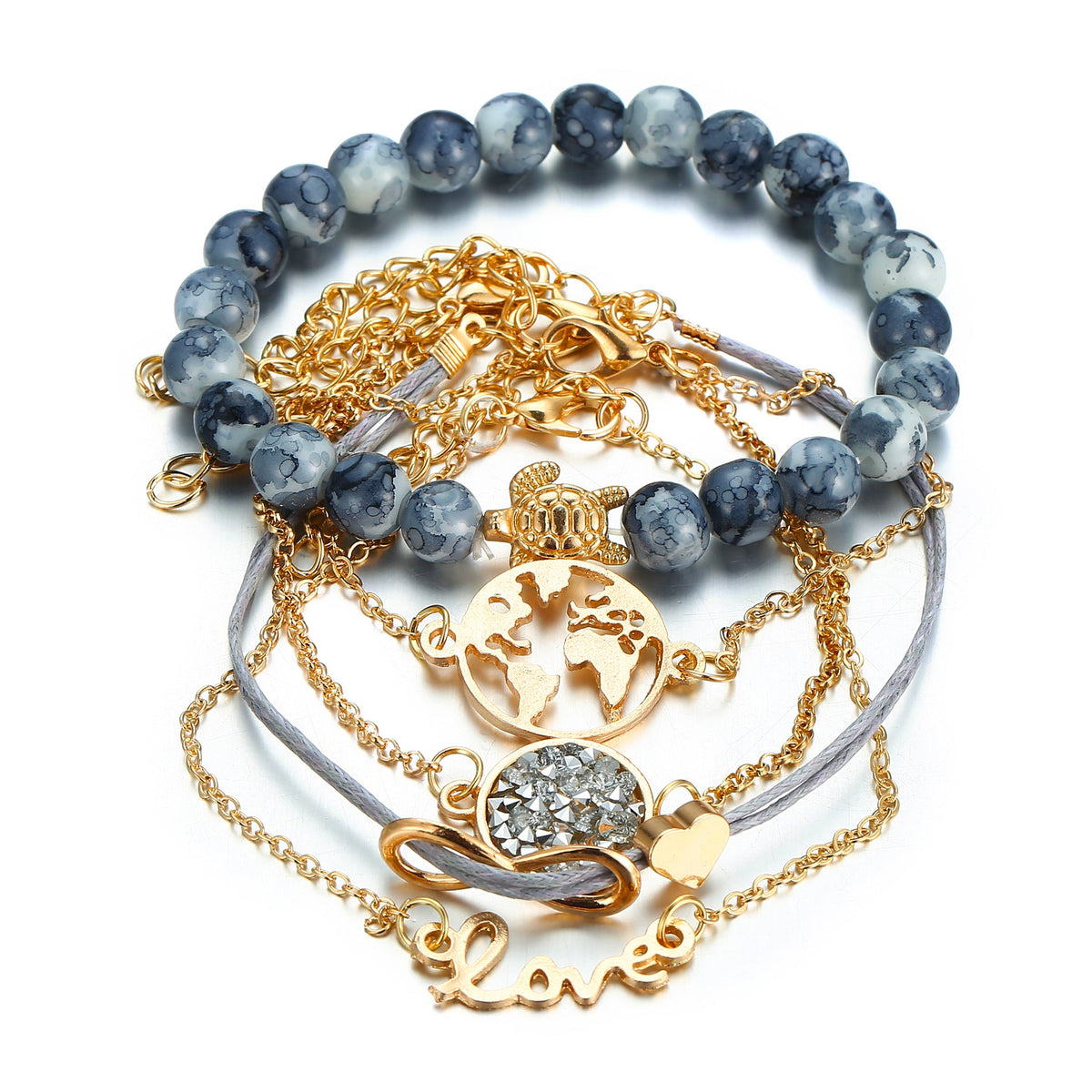 Chain Bracelets Set B2488