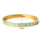Roman Numerals Stainless Steel Bracelet B2500