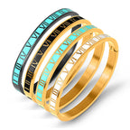 Roman Numerals Stainless Steel Bracelet B2501