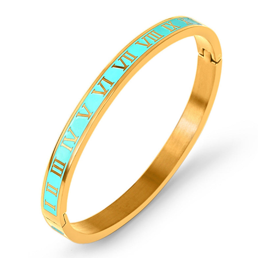 Roman Numerals Stainless Steel Bracelet B2501