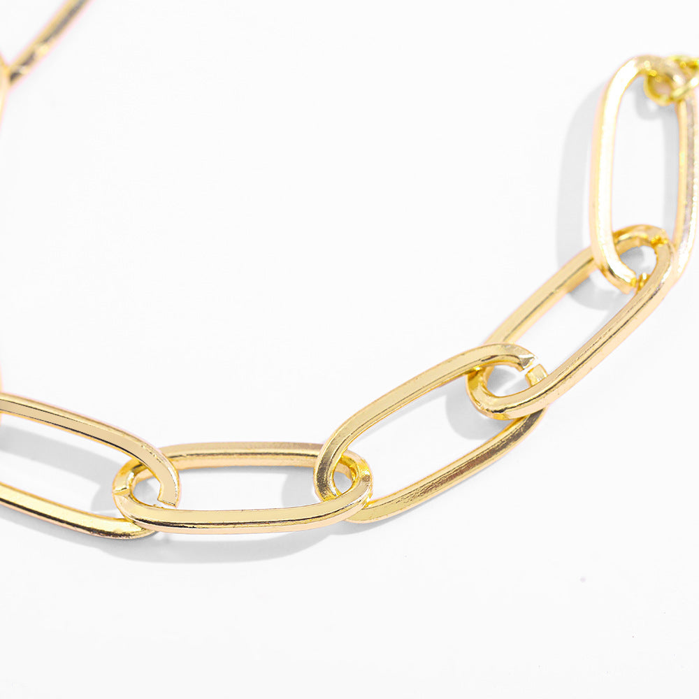 Hoop Chain Alloy Bracelet B2506