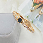 Rhinestone Stainless Steel Bracelet B2508