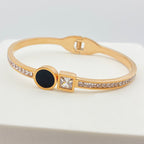 Rhinestone Stainless Steel Bracelet B2508