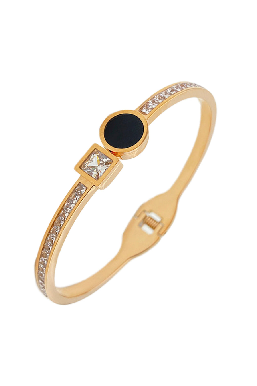 Rhinestone Stainless Steel Bracelet B2508