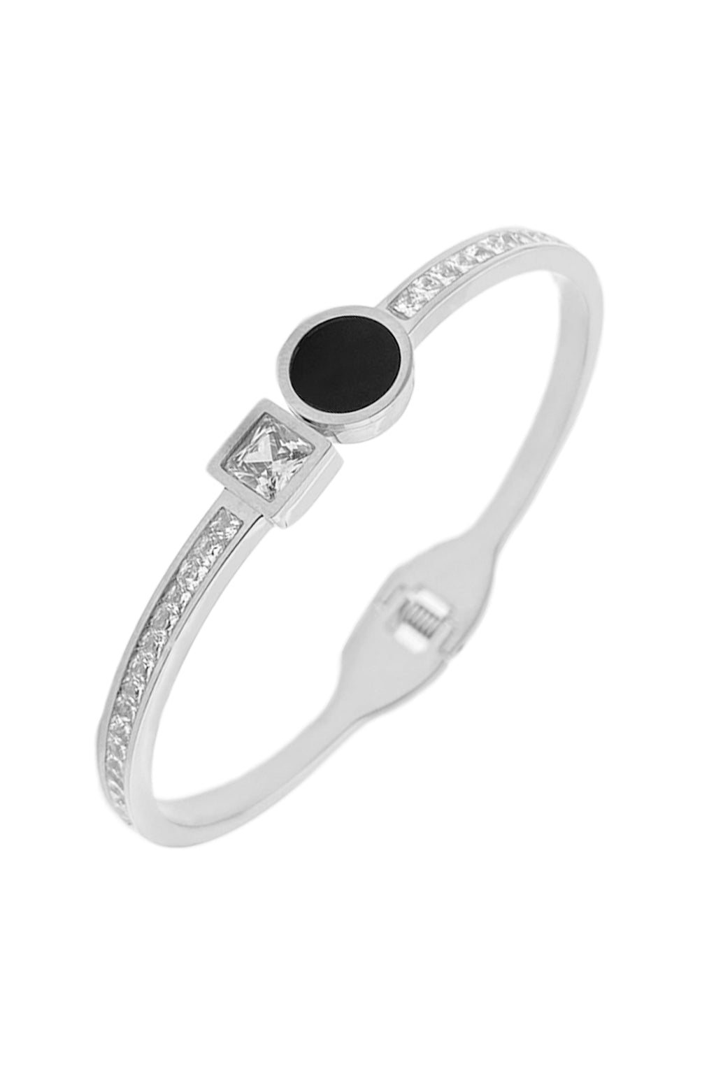 Rhinestone Stainless Steel Bracelet B2508