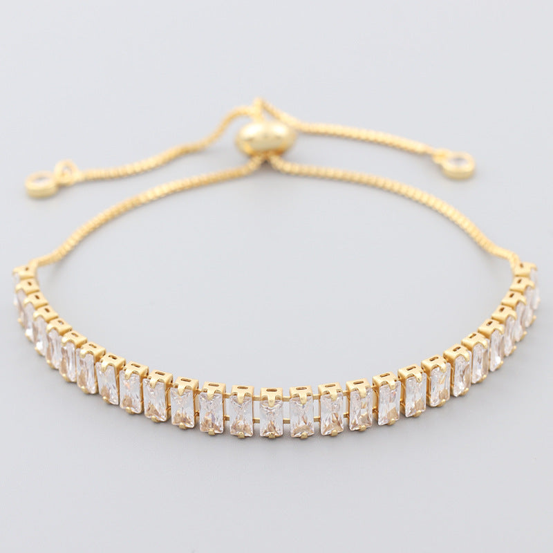Cubic Zirconia Chains Bracelets B2530