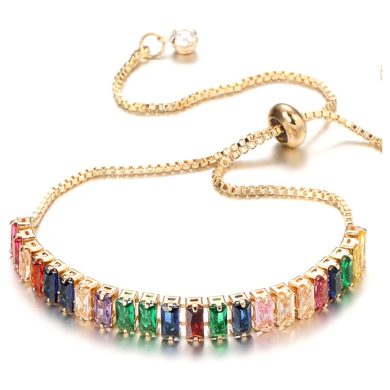 Cubic Zirconia Chains Bracelets B2530
