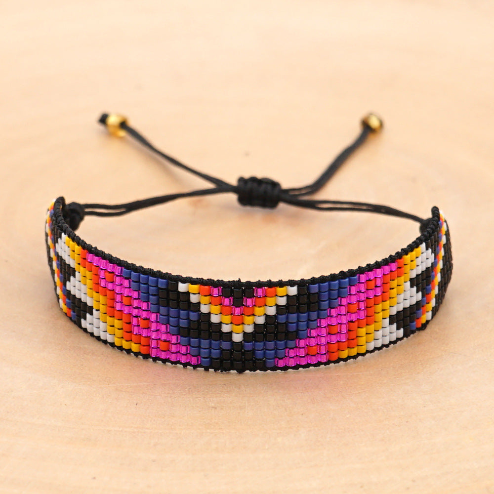 Geometry Seed Bead Bracelet B2591