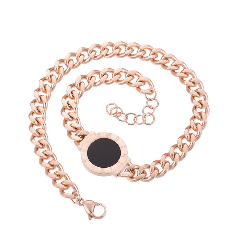 Shell Disc Stainless Steel Bracelets B2601