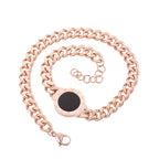 Shell Disc Stainless Steel Bracelets B2601