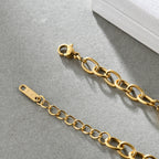 Shell Disc Stainless Steel Bracelets B2601