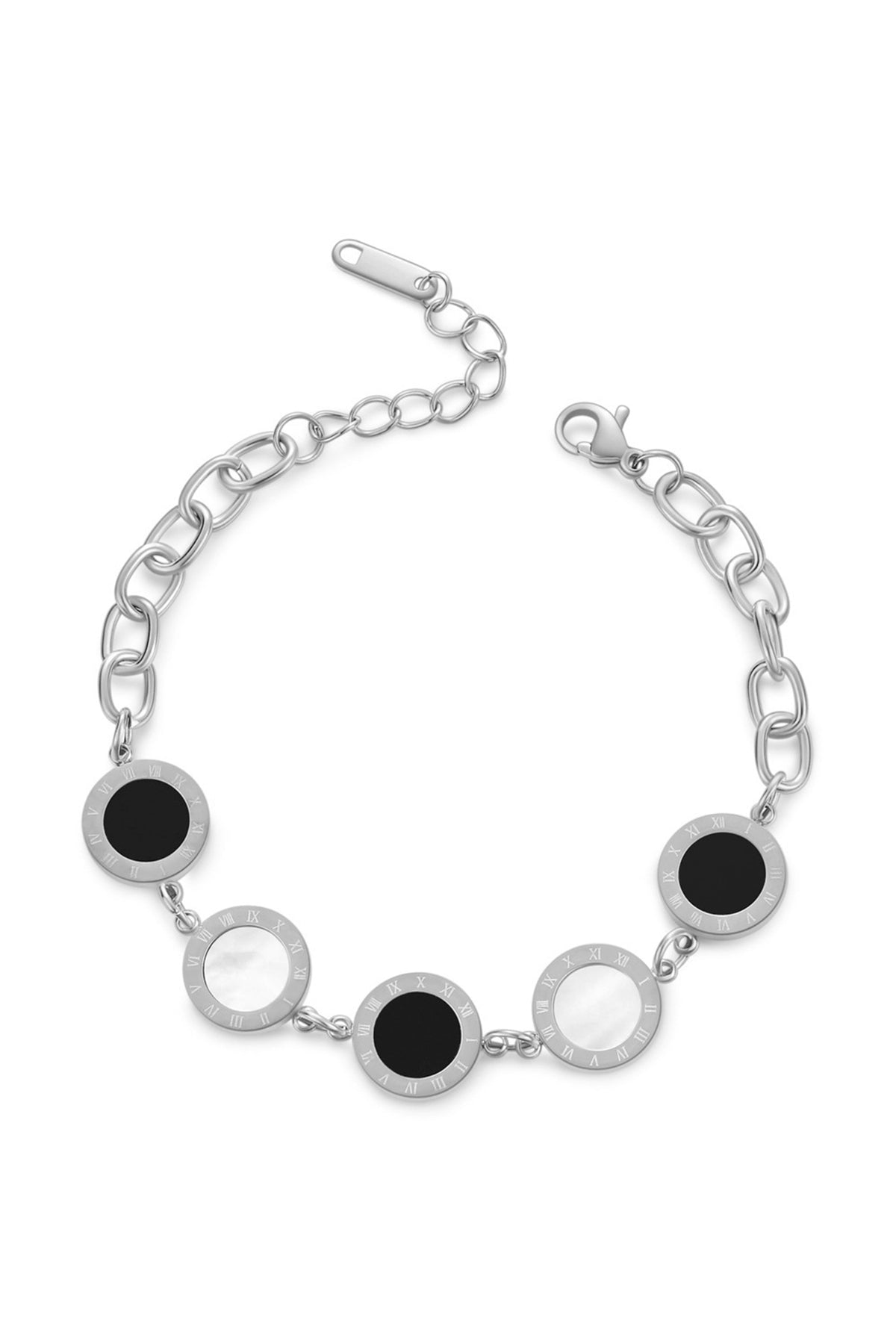 Shell Disc Stainless Steel Bracelets B2601