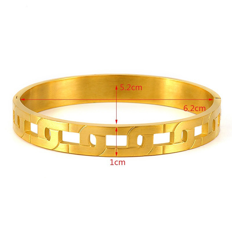 Chain Shaped Stainless Steel Bracelet B2636