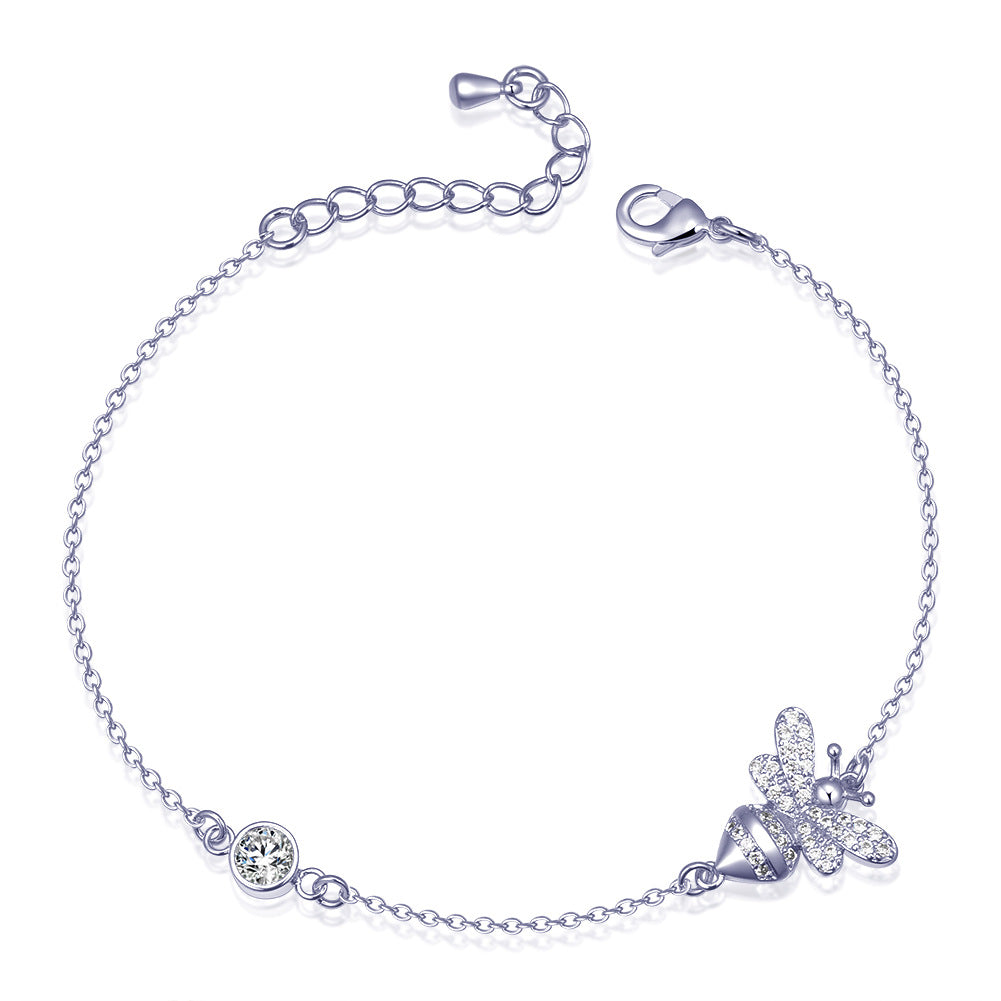 Bee Zircon Chain Bracelet B2688 – view 3
