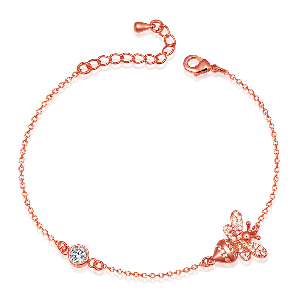 Bee Zircon Chain Bracelet B2688 – view 7