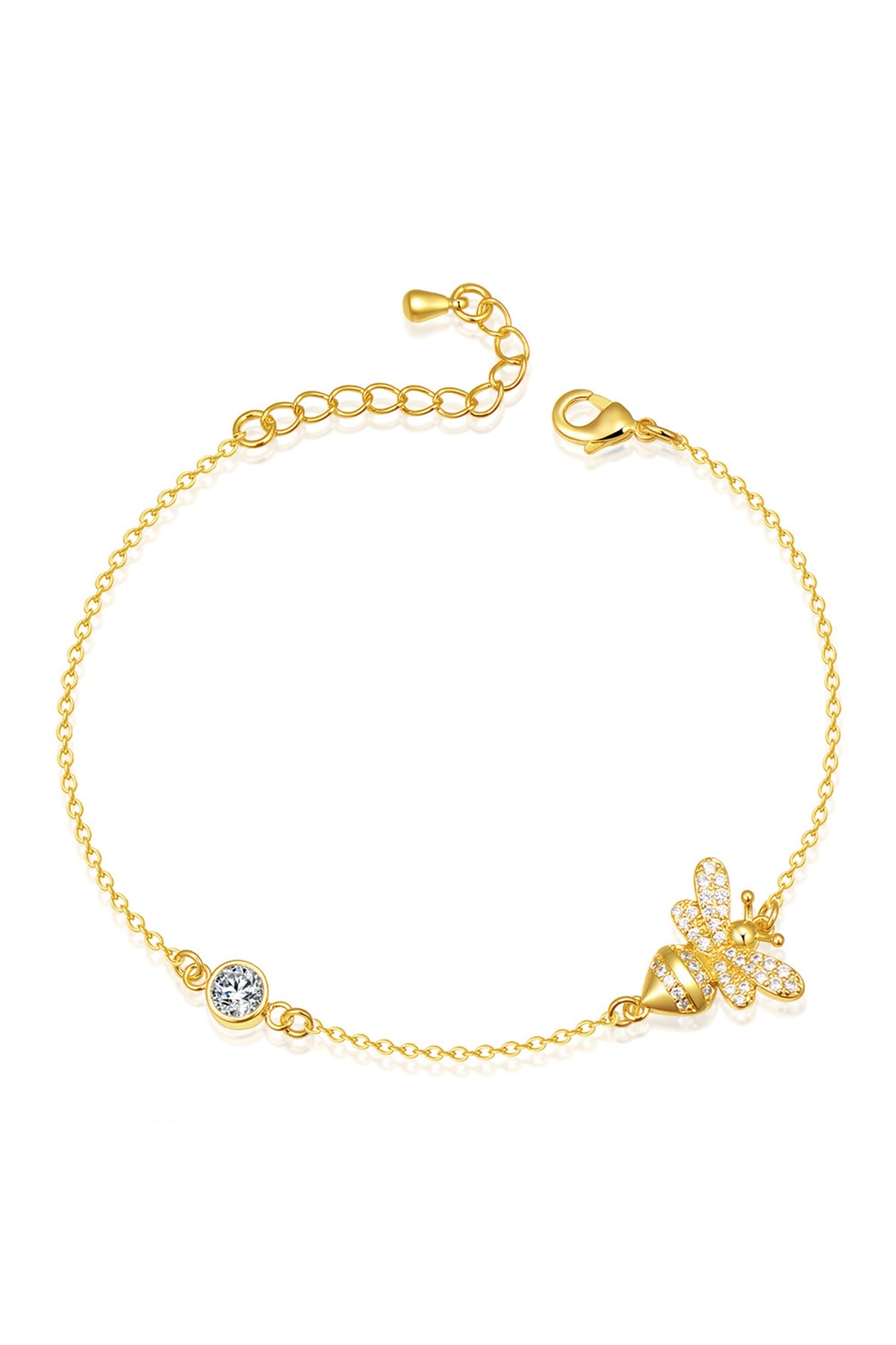 Bee Zircon Chain Bracelet B2688