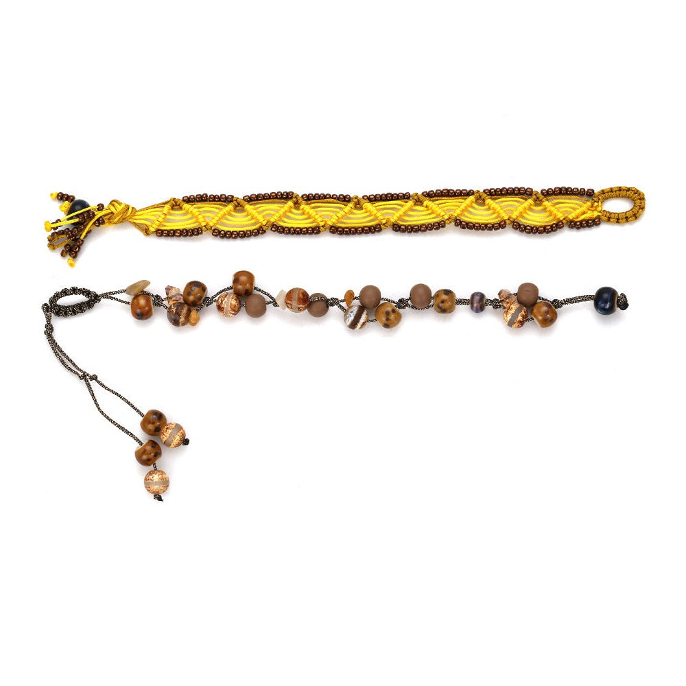Bead Braided Bracelet Set B2693