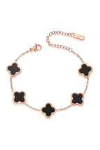 Clover Stainless Steel Chains Bracelet B2704