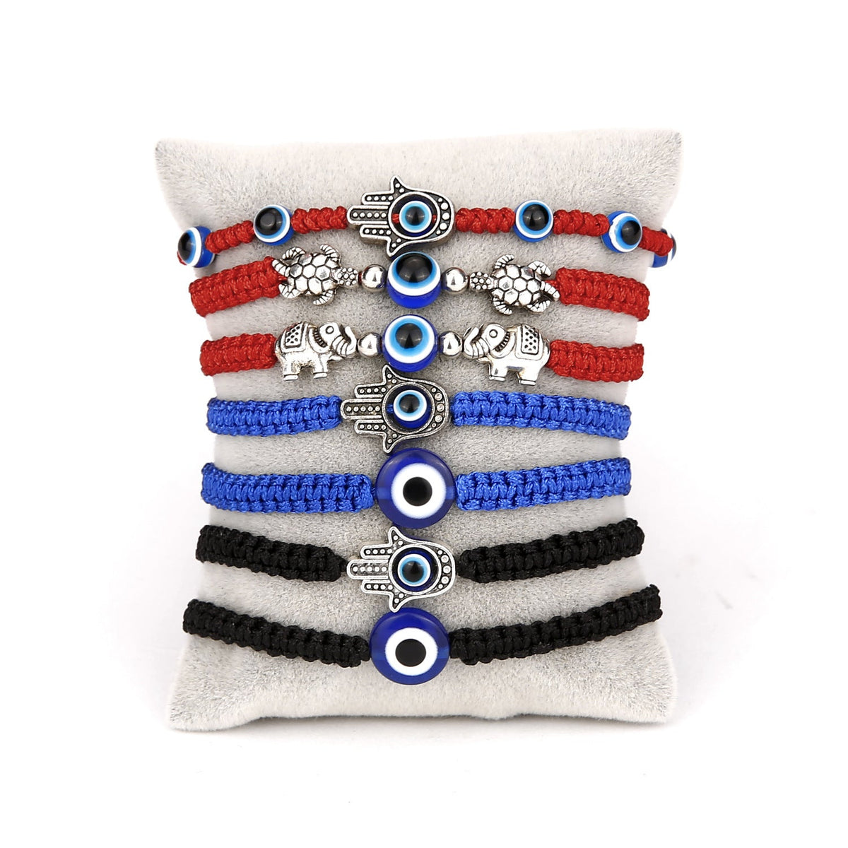 Fatima Evil Eye Bead Braided Bracelet B2718