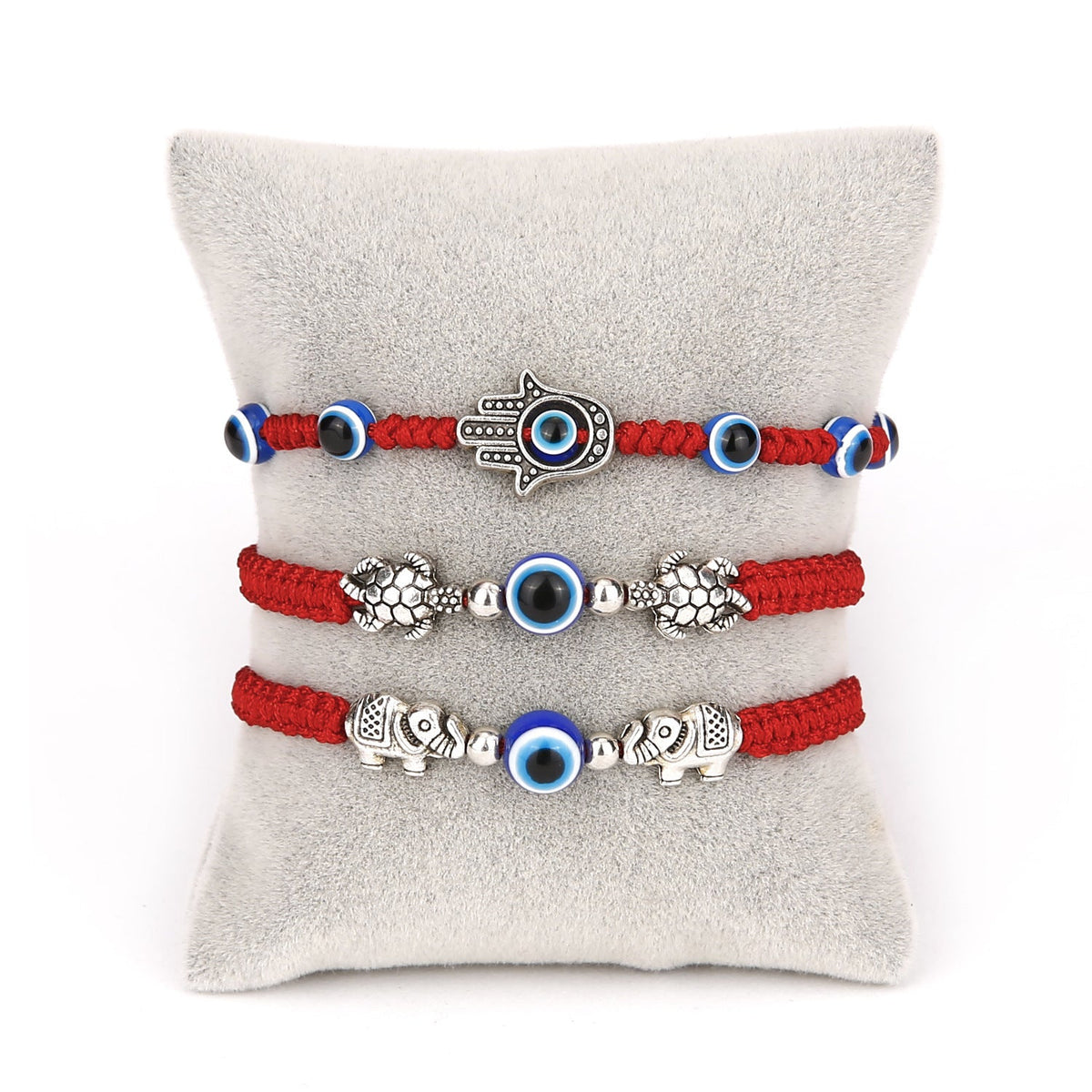 Fatima Evil Eye Bead Braided Bracelet B2718