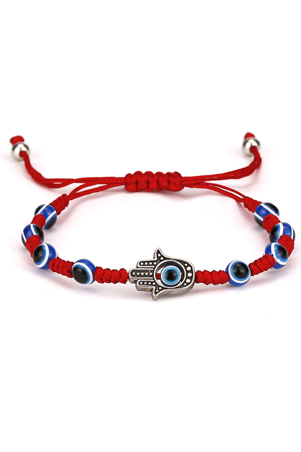 Fatima Evil Eye Bead Braided Bracelet B2718