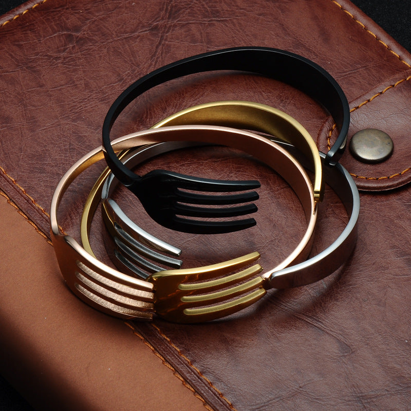 Fork Stainless Steel Bracelet B2730