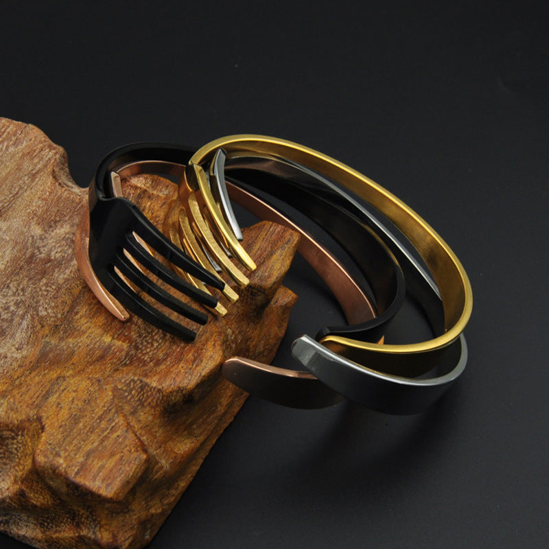 Fork Stainless Steel Bracelet B2730
