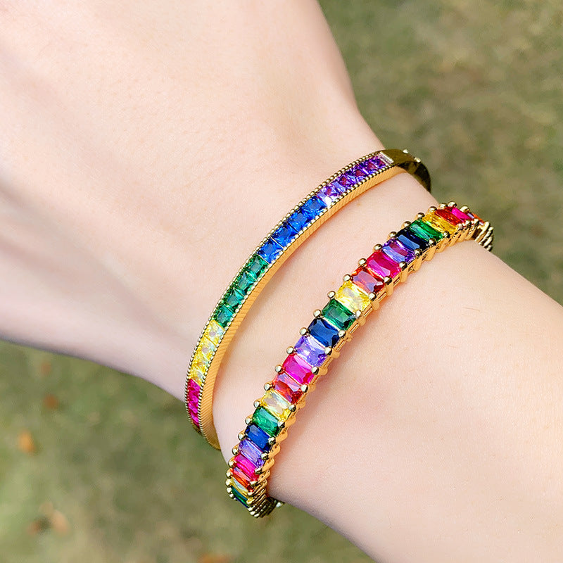 Zircon Copper Bracelets B2747