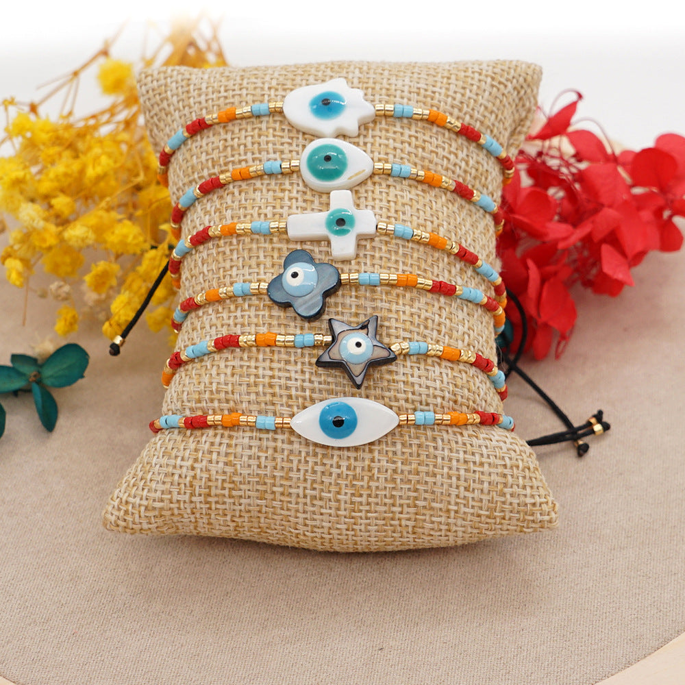 Evil Eye Braided Bracelet B2756
