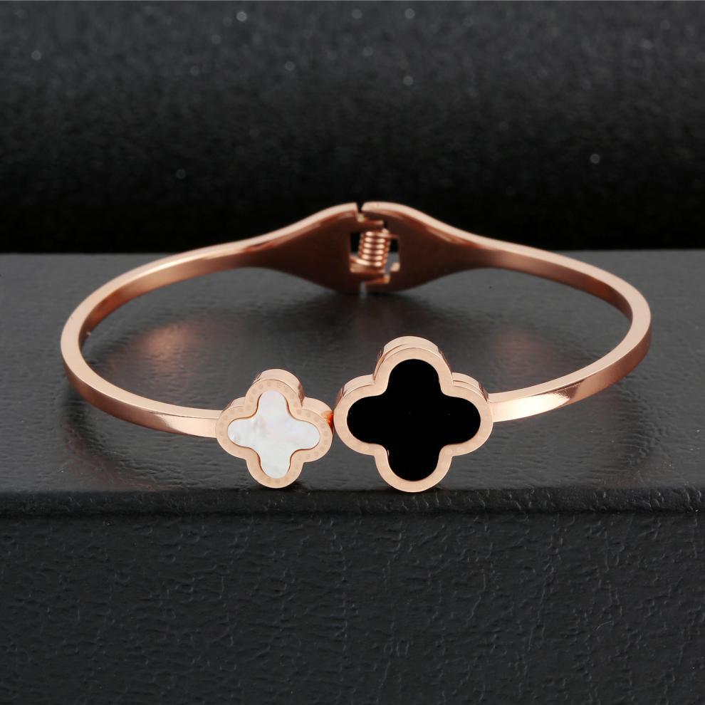 Clover Stainless Steel Bracelet B2770