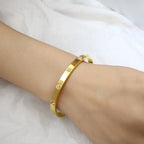 Rhinestone Stainless Steel Bracelet B2812
