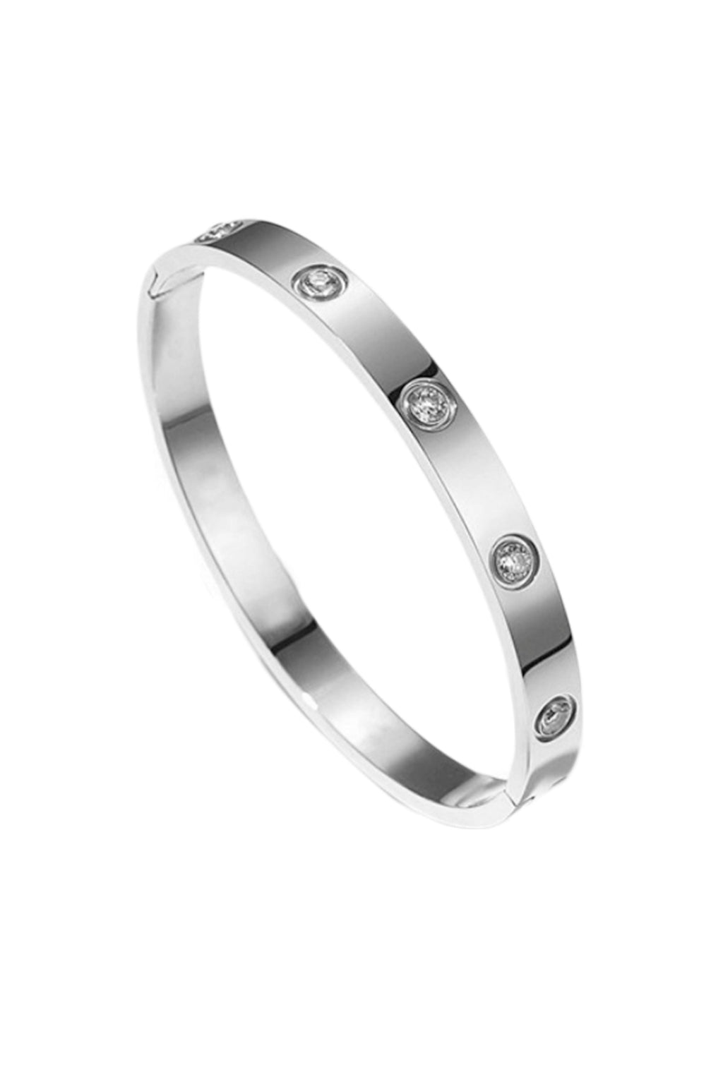 Rhinestone Stainless Steel Bracelet B2812