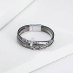 Cross Pu Leather Magnetic Bracelet B2818 - view 5