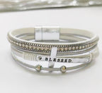 Cross Pu Leather Magnetic Bracelet B2818 - view 12