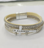 Cross Pu Leather Magnetic Bracelet B2818 - view 13