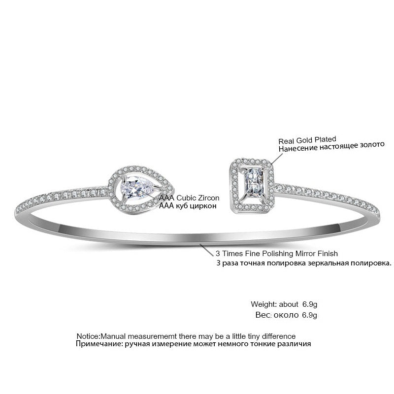 Geometry Zircon Bracelet B2831 – view 2