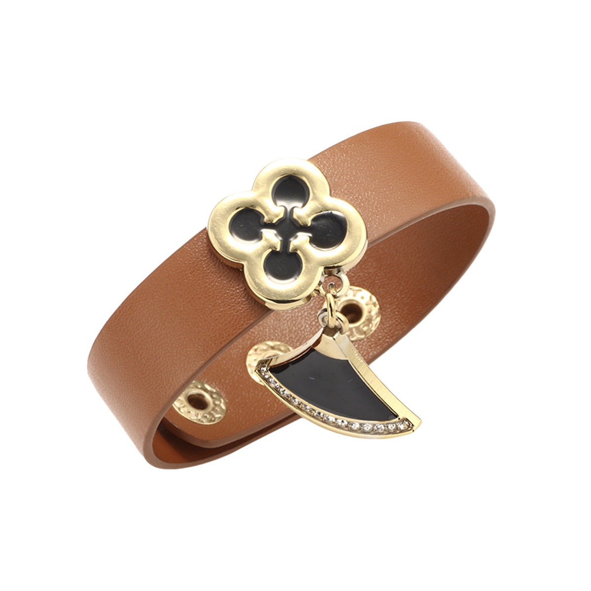 Clover Tassel Leather Bracelet B2852