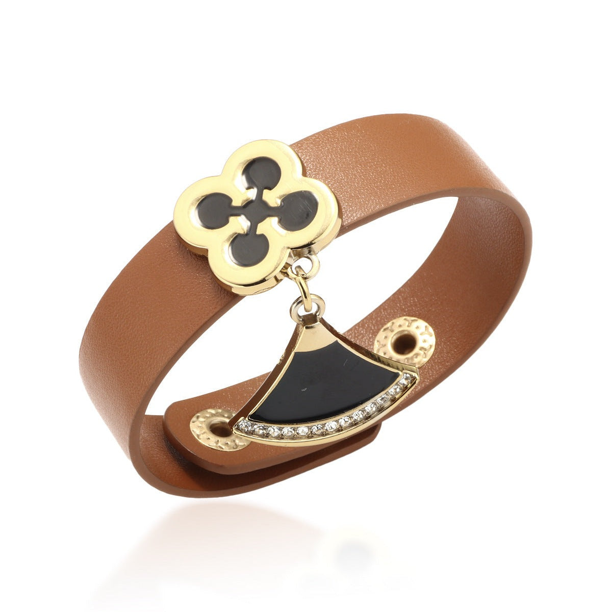 Clover Tassel Leather Bracelet B2852
