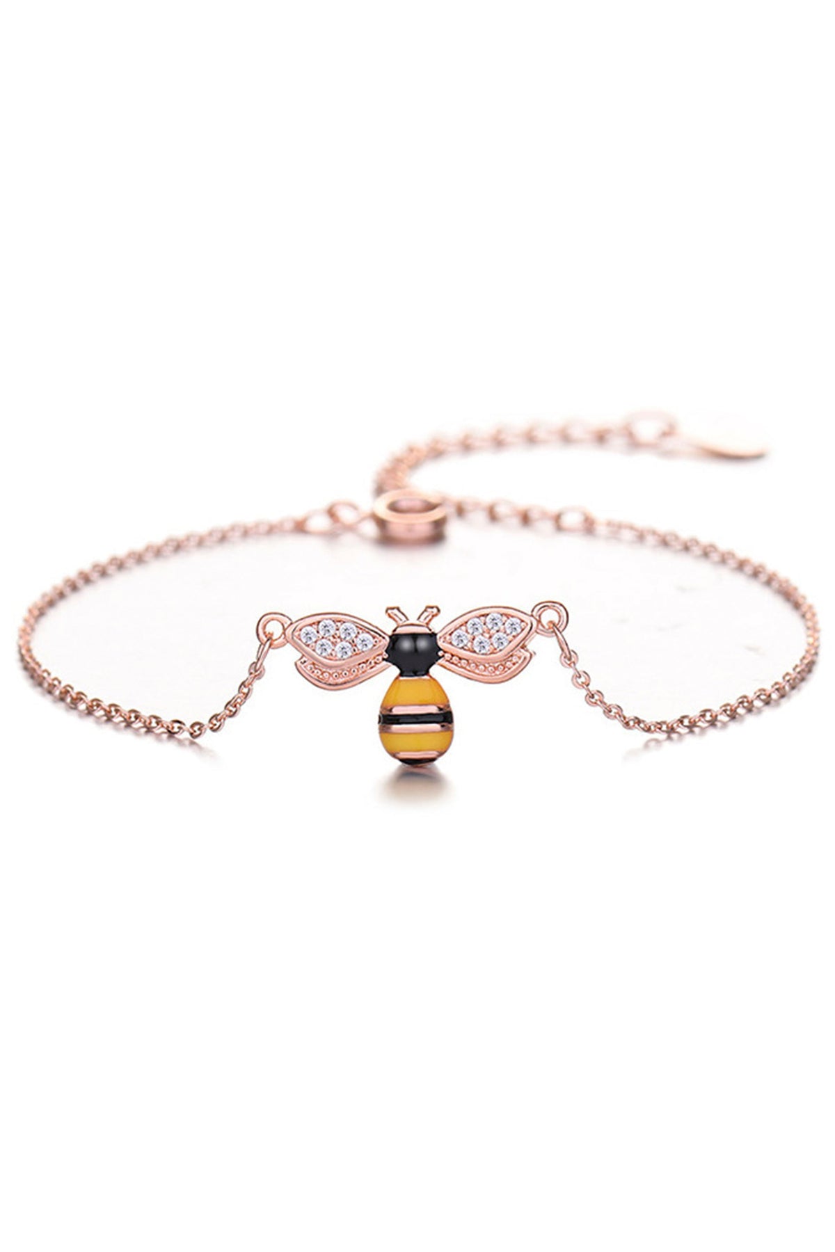 Bee Zircon Chain Bracelet B2905