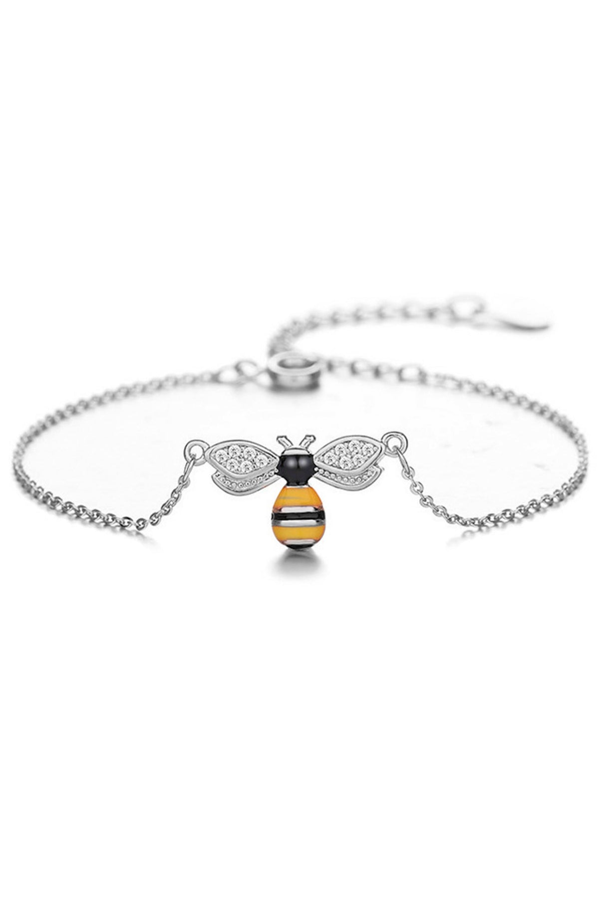 Bee Zircon Chain Bracelet B2905